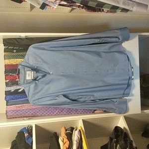 Charles tyrwhitt non-iron slim fit button-down shirt 16.5 neck by 38-in sleeve